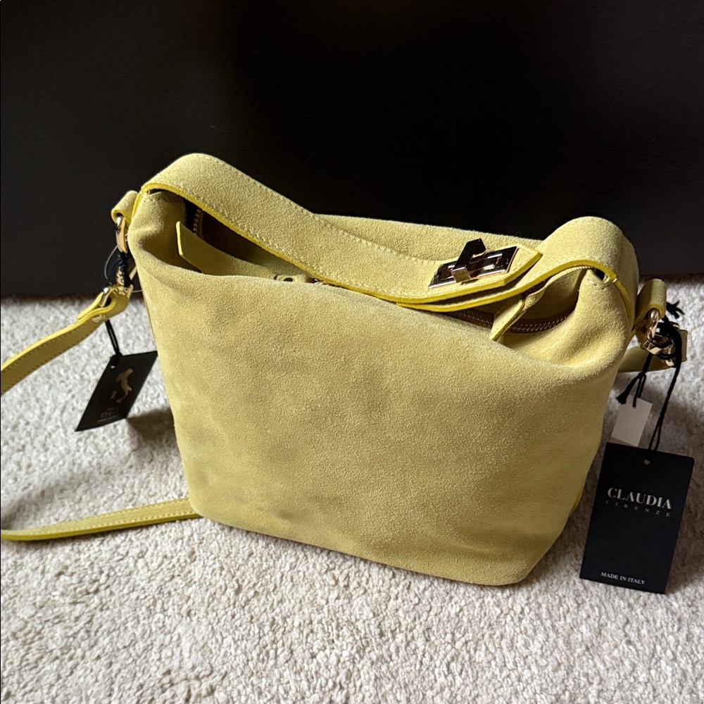 Claudia Firenze Mustard Crossbody Bag